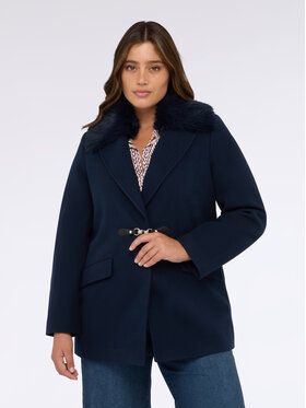 Fiorella Rubino Fiorella Rubino Płaszcz zimowy 8002T000350N034 Niebieski Regular Fit