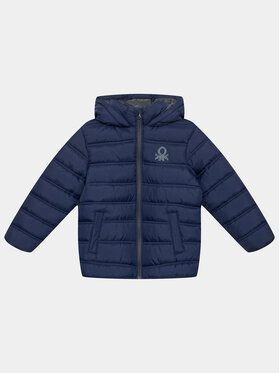 United Colors Of Benetton United Colors Of Benetton Geacă de iarnă 2WU0CN016 Bleumarin Regular Fit