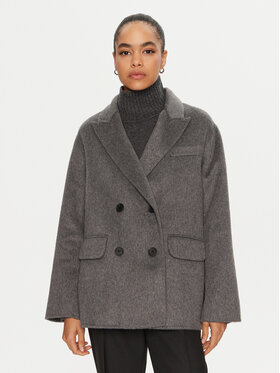 ViCOLO ViCOLO Cappotto di lana TS0020 Grigio Regular Fit