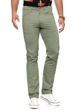 Wrangler Wrangler Spodnie materiałowe ARIZONA Zielony Straight Fit