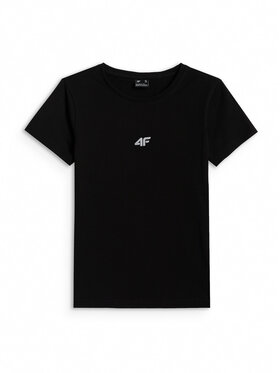 4F 4F T-Shirt NOS Czarny Slim Fit