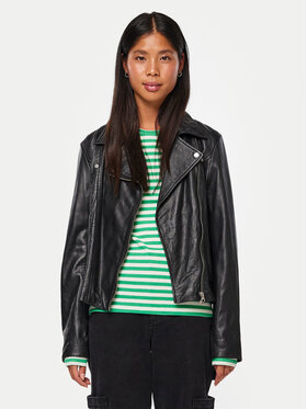 Pieces Pieces Nahkjope Susse 17106570 Must Regular Fit