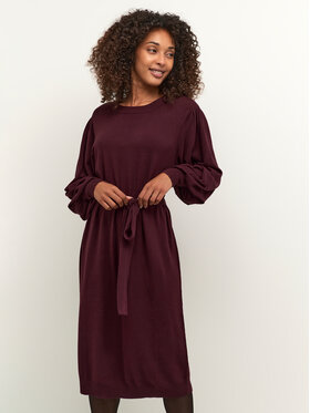 Kaffe Kaffe Kleid für den Alltag Kajess 10506961 Dunkelrot Slim Fit