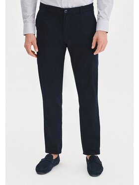 Pako Lorente Pako Lorente Chinosy P25SN-WX-007 Granatowy Classic Fit