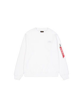 Alpha Industries Alpha Industries Bluza Backprint Sweatshirt Biały Regular Fit