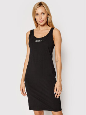 DKNY Sport DKNY Sport Ежедневна рокля DP1D4465 Черен Slim Fit