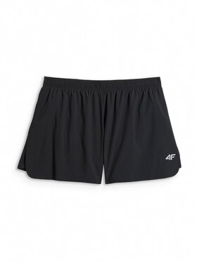 4F 4F Szorty sportowe RUNNING Czarny Regular Fit