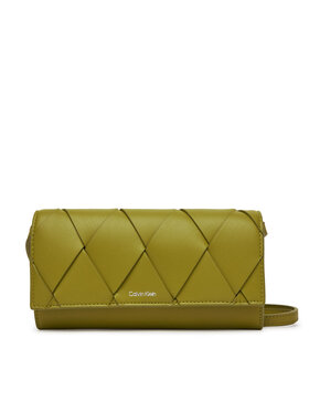 Calvin Klein Calvin Klein Дамска чанта Ck Woven Convertible Wallet Bag K60K612970 Жълт