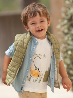 Mayoral Mayoral Tricou 1027 Alb Regular Fit