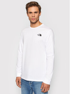 The North Face The North Face Longsleeve Simple Dome NF0A3L3B Biały Regular Fit