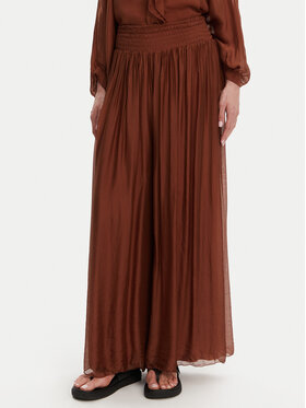 ViCOLO ViCOLO Панталони тип палацо TD0021 Кафяв Regular Fit