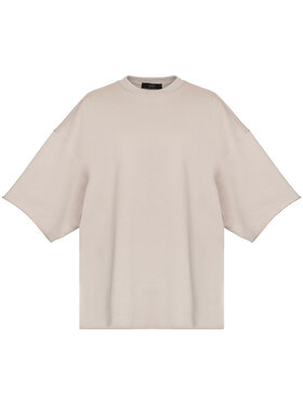 OPRA OPRA T-Shirt OP-DAF-TAUPE Beżowy Regular Fit