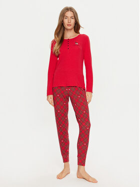 LAUREN RALPH LAUREN LAUREN RALPH LAUREN Piżama ILN72384F Czerwony Regular Fit