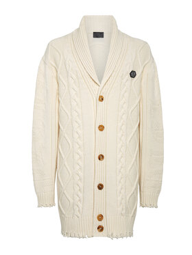 PHILIPP PLEIN PHILIPP PLEIN Cardigan 2423 Bianco Regular Fit