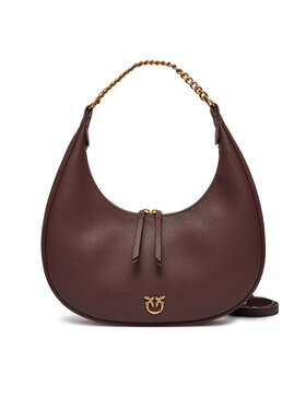 PINKO PINKO Ročna torba Brioche Hobo Classic AI 24-25 PLTT 101526 A29Q Rjava