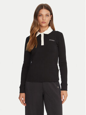 Guess Guess Polokošeľa V5BP12 K1891 Čierna Regular Fit