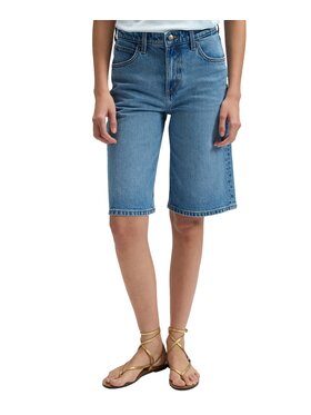 Lee Lee Szorty jeansowe 112376720 Niebieski Regular Fit