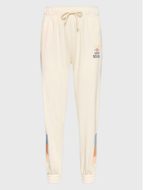 Rip Curl Rip Curl Spodnie dresowe Melting Waves 005WPA Écru Regular Fit