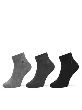 Calvin Klein Calvin Klein 3 vīriešu zemo zeķu pāru komplekts 701234209 Pelēks