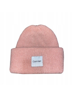 Calvin Klein Calvin Klein Czapka CZAPKA HAIRY BEANIE Różowy