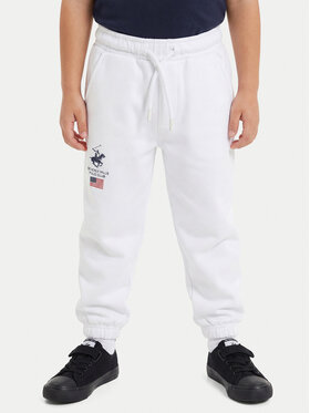 Beverly Hills Polo Club Beverly Hills Polo Club Долнище анцуг P-SS26B-TF0033K Бял Regular Fit