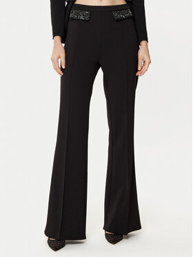 Rinascimento Rinascimento Pantaloni din material CFC0121872003 Negru Regular Fit