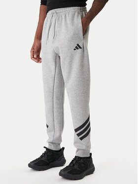 adidas adidas Spodnie dresowe Future Icons 3-Stripes JD4867 Szary Regular Fit