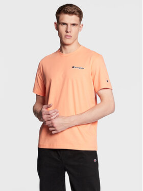 Champion Champion Футболка Small Script Logo Embroidery 218006 Оранжевий Regular Fit