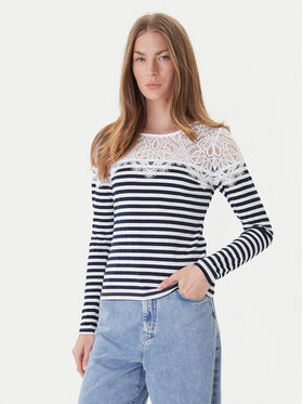 Morgan Morgan Blúzka 251-TMACO Tmavomodrá Slim Fit