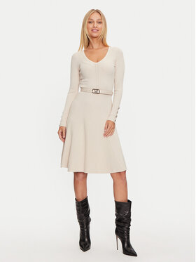 Marciano Guess Marciano Guess Džemper haljina Luna 4BGK00 5613Z Écru Regular Fit