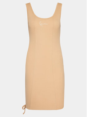 Karl Kani Karl Kani Літня сукня KW241-032-1 Бежевий Slim Fit