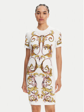 Versace Jeans Couture Versace Jeans Couture Rochie de zi 78HAO9P9 Alb Slim Fit