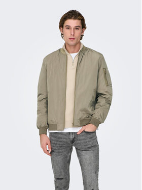 Only & Sons Only & Sons Kurtka bomber Joshua 22023287 Beżowy Regular Fit