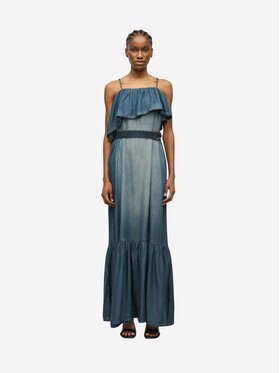 PINKO PINKO Vestito da giorno CHIARODILUNA ABITO LIGHT FLOWY Blu Regular Fit
