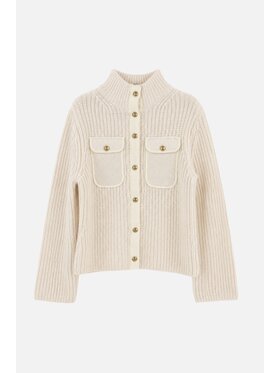 PINKO PINKO Kardigan Pispiglio Cardigan Biały Regular Fit
