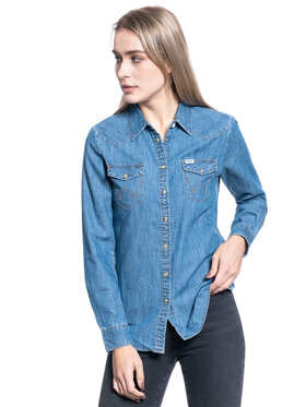 Wrangler Wrangler Camicia LS DENIM SHIRT Blu Regular Fit