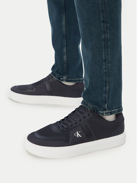 Calvin Klein Calvin Klein Sneakers Classic Cups Laceup Knit HM0HM02130 Bleumarin