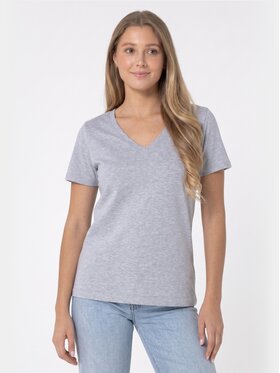 BASICLO BASICLO T-Shirt BSL-005-20 Szary Regular Fit
