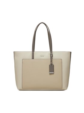 Calvin Klein Calvin Klein Táska Ck Must Shopper Lg_Color Block K60K611454 Fehér