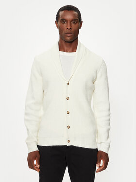 Lindbergh Lindbergh Strickjacke 30-804059B Weiß Relaxed Fit