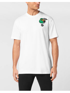PHILIPP PLEIN PHILIPP PLEIN T-Shirt 24705 Biały Regular Fit