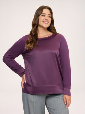 Fiorella Rubino Fiorella Rubino T-Shirt G0CWL009267N029 Fioletowy Boxy Fit