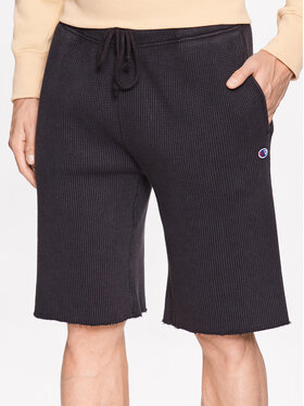 Champion Champion Szorty sportowe 218646 Czarny Regular Fit