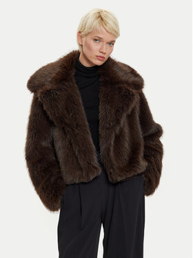 Haveone Haveone Krzno KLA-M016 Smeđa Loose Fit