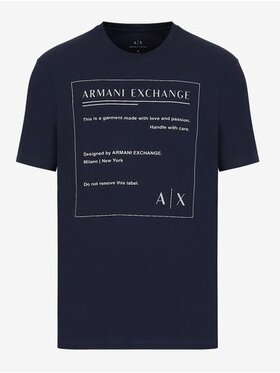 Armani Exchange Armani Exchange T-Shirt 3LZTHD ZJH4Z 15BA Niebieski Regular Fit