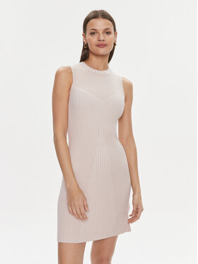 Guess Guess Ежедневна рокля Allie W4RK20 Z2YN2 Бежов Bodycon Fit