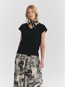 TATUUM TATUUM Blúzka FRAMA Čierna Loose Fit