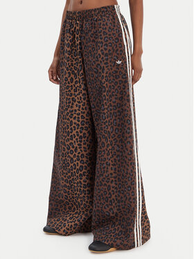 adidas adidas Spodnie dresowe Leopard Firebird Oversized Kolorowy Loose Fit