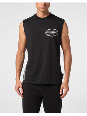 Plein Sport Plein Sport Tank top 19553 Czarny Regular Fit