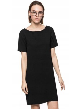 Tom Tailor Tom Tailor Sukienka codzienna O-SHAPE DRESS Czarny Regular Fit